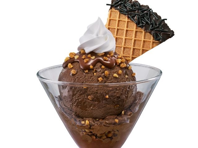 Chocolate and Roasted Hazelnut Gelato Sundae